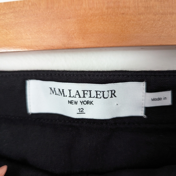 MM Lafleur Black Stretch Cotton The Hockley Slim Straight High Rise Jeans Pants - Picture 4 of 7